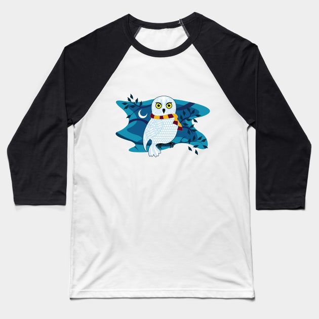 Hedwig Owl Baseball T-Shirt by Brash Ideas